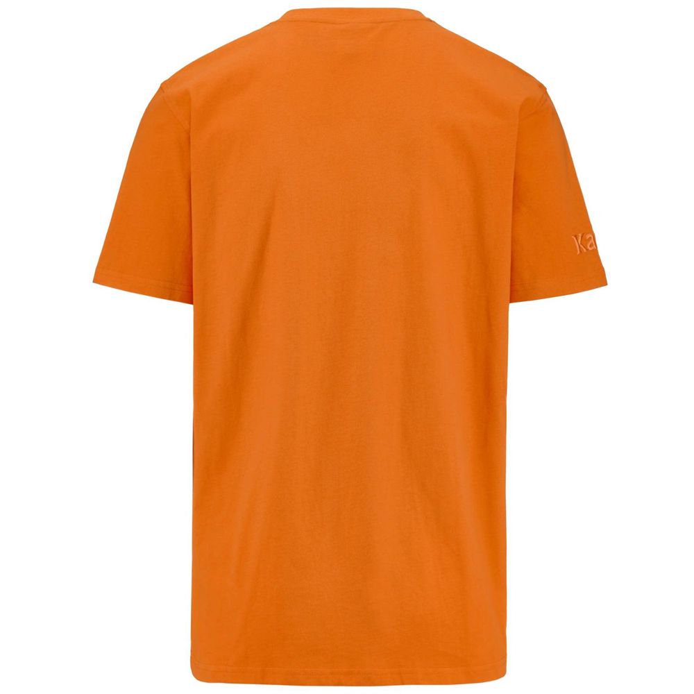 Men Kappa Authentic Tayloryx T-Shirt Orange | 584197-XNW