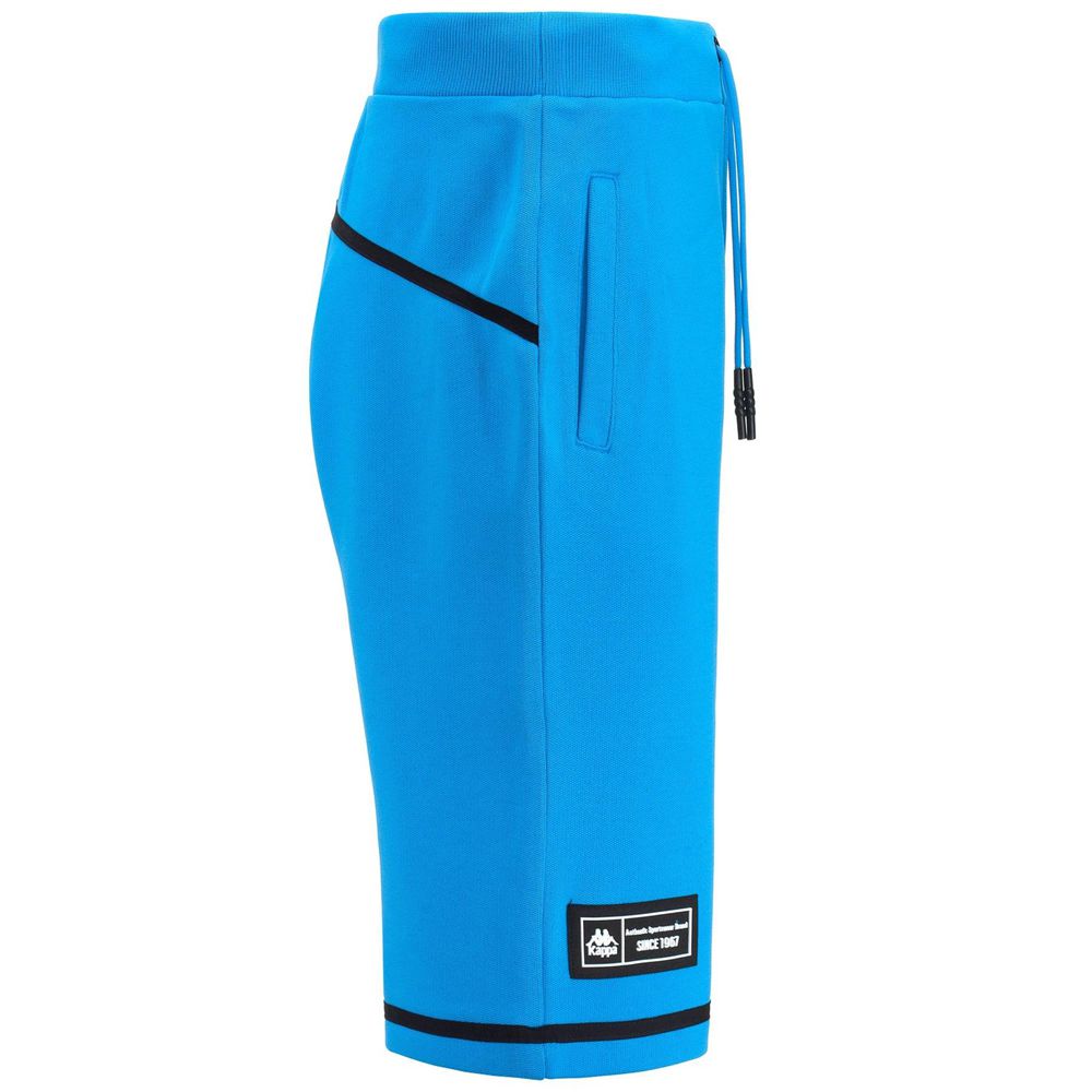 Men Kappa Authentic Tech Zakit Shorts Blue | 108624-ACN