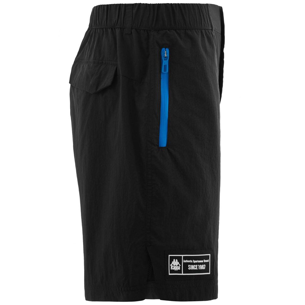 Men Kappa Authentic Tech Zest Shorts Black | 903528-ISA