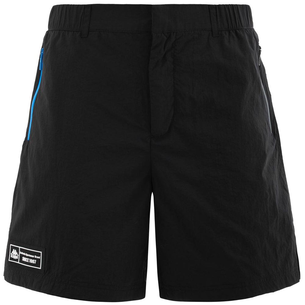 Men Kappa Authentic Tech Zest Shorts Black | 903528-ISA