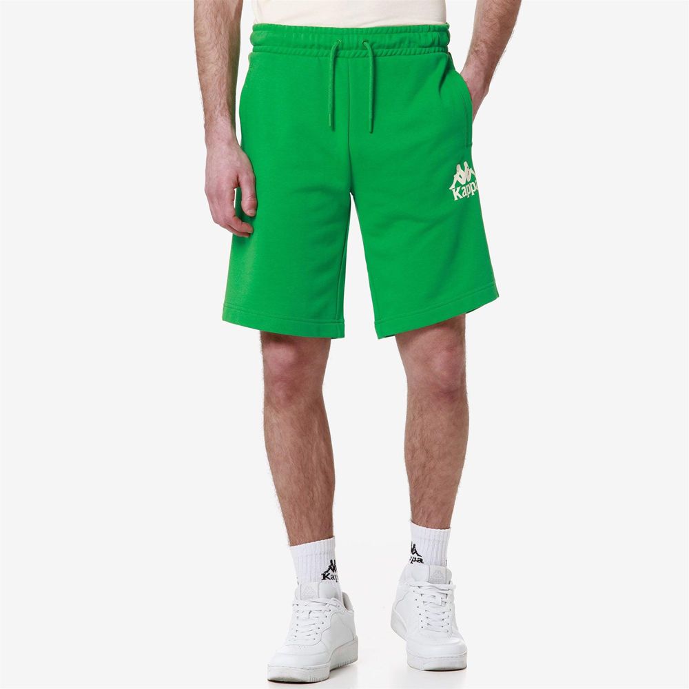 Men Kappa Authentic Uppsala 2 Shorts Green | 975312-ITN