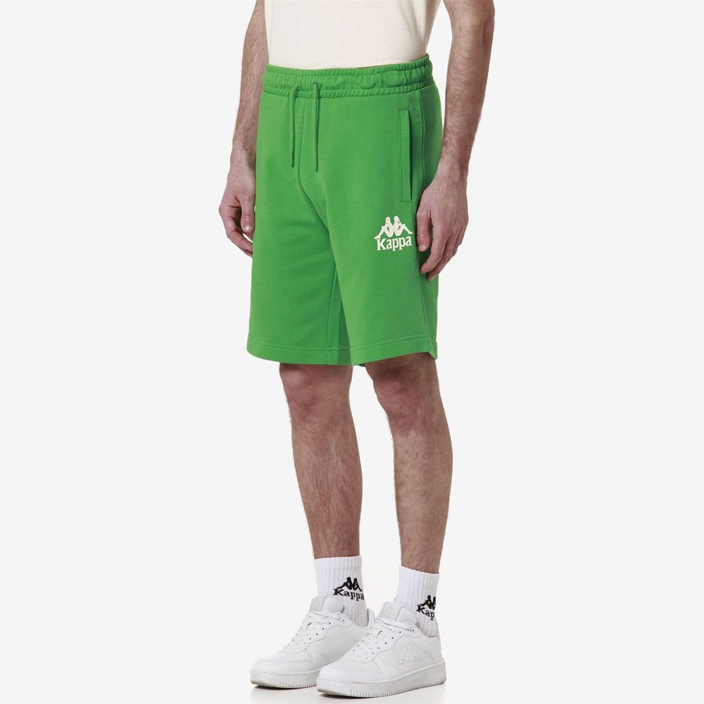 Men Kappa Authentic Uppsala 2 Shorts Green | 975312-ITN