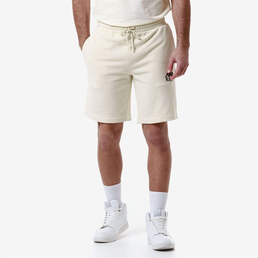 Men Kappa Authentic Uppsala 2 Shorts White | 495670-AEK