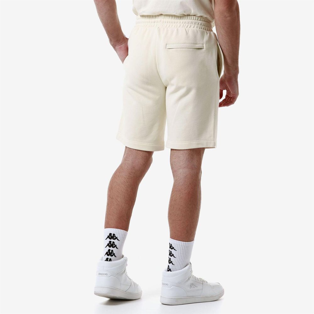 Men Kappa Authentic Uppsala 2 Shorts White | 495670-AEK