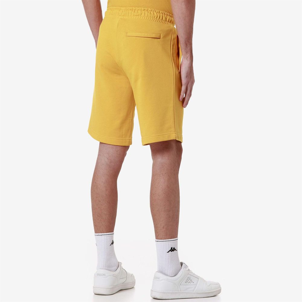 Men Kappa Authentic Uppsala 2 Shorts Yellow | 193756-ATE