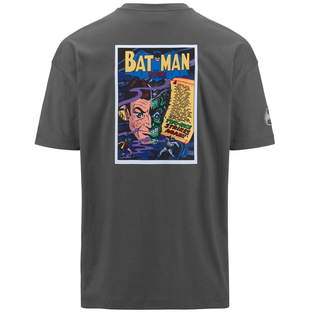 Men Kappa Authentic Zaki Warner Bros T-Shirt Grey | 326157-OIJ