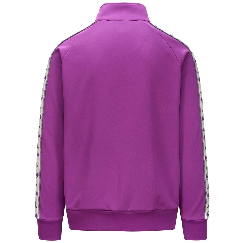 Men Kappa Authentic Zed Warner Bros Jacket Purple | 640725-KFH