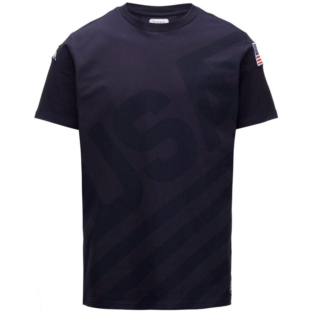 Men Kappa Ayba2 Usa Us T-Shirt Navy | 051482-KFX