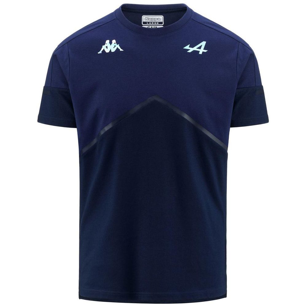 Men Kappa Aybi Alpine F1 T-Shirt Navy | 683925-AEZ