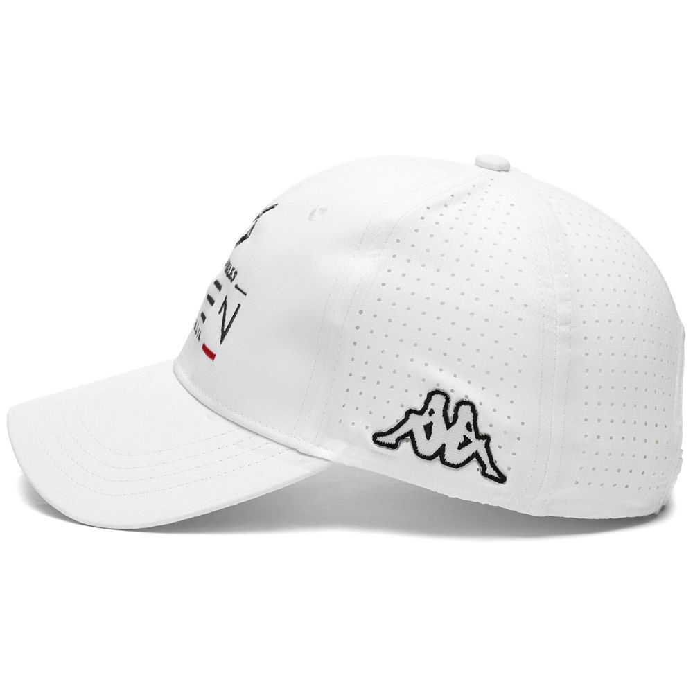 Men Kappa Bapov Open Italia Cap White | 865102-KMX