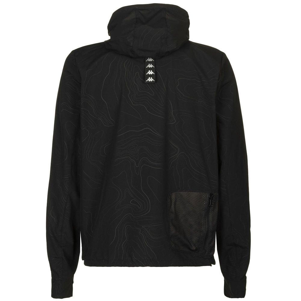 Men Kappa Bocou Jacket Black | 396250-CUF