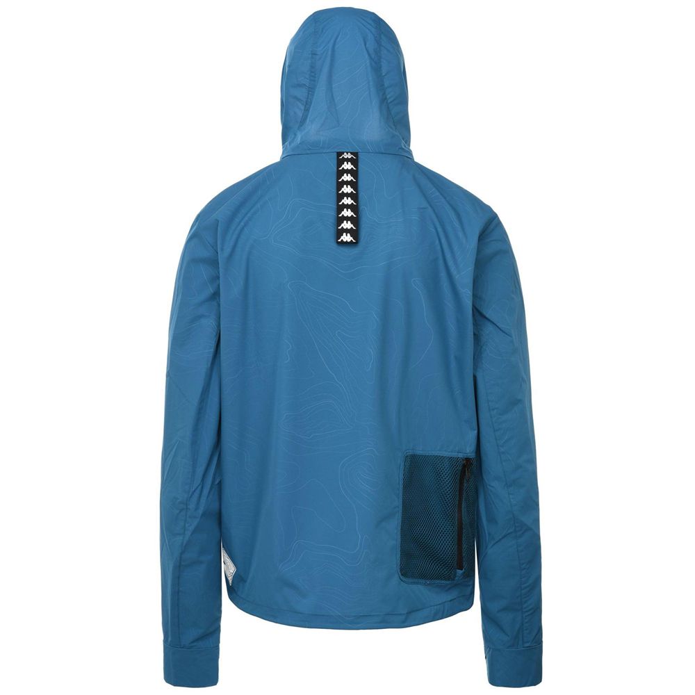 Men Kappa Bocou Jacket Blue | 612795-OWH