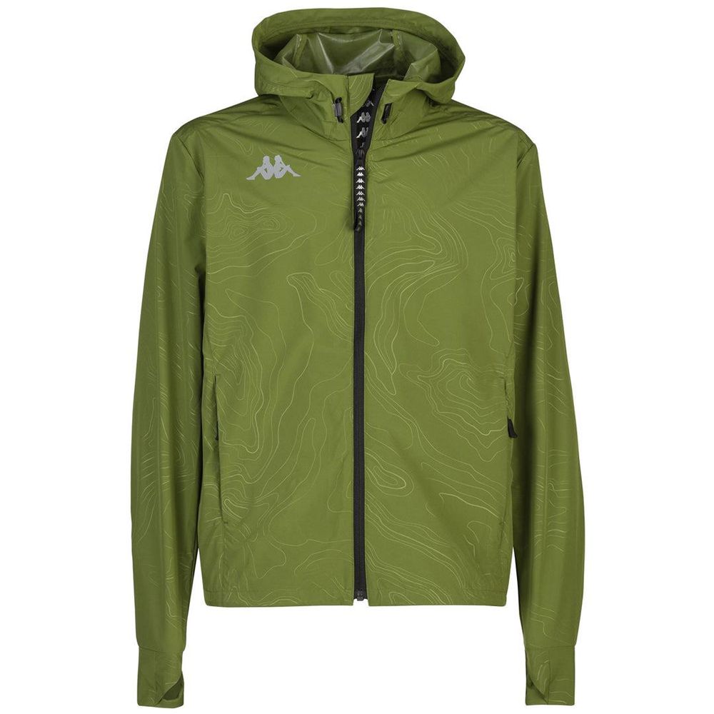 Men Kappa Bocou Jacket Green | 180652-LNY