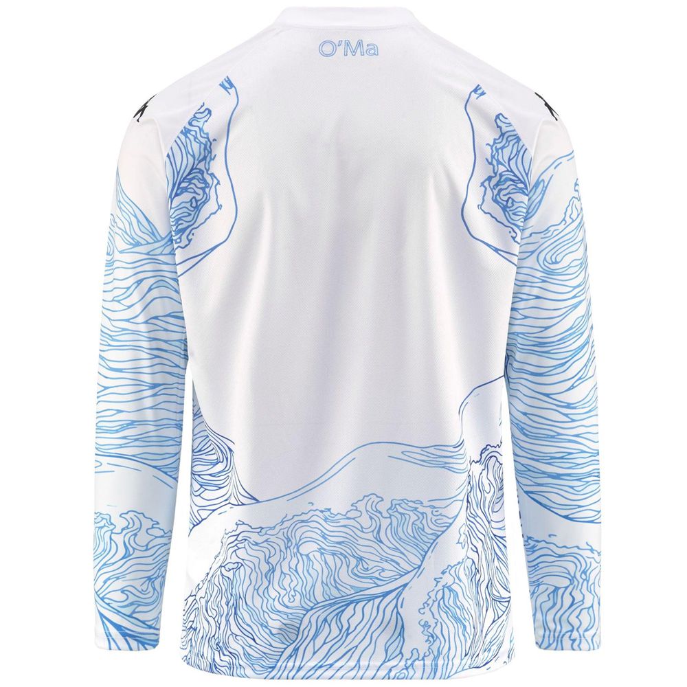 Men Kappa Cento Manches Longues Nss Sports Jersey Blue | 432810-ZHU