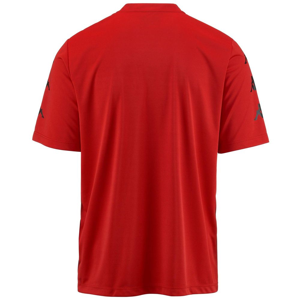 Men Kappa Domob Jersey Red | 803417-XGE