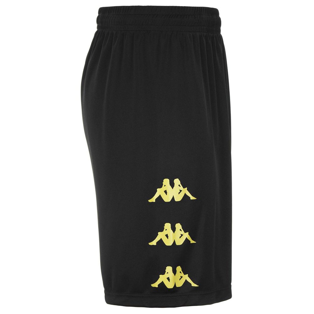 Men Kappa Dorgo Shorts Black | 356148-SJL