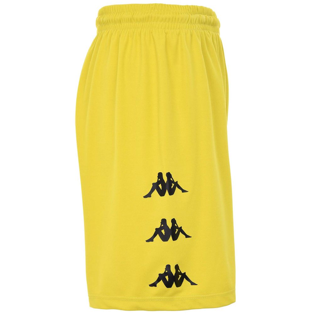 Men Kappa Dorgo Shorts Yellow | 392750-DUP