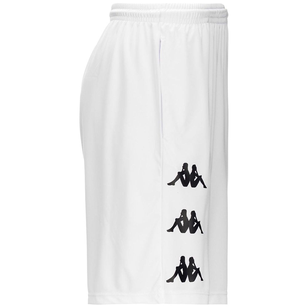 Men Kappa Dorgolip Shorts White | 642053-AZR