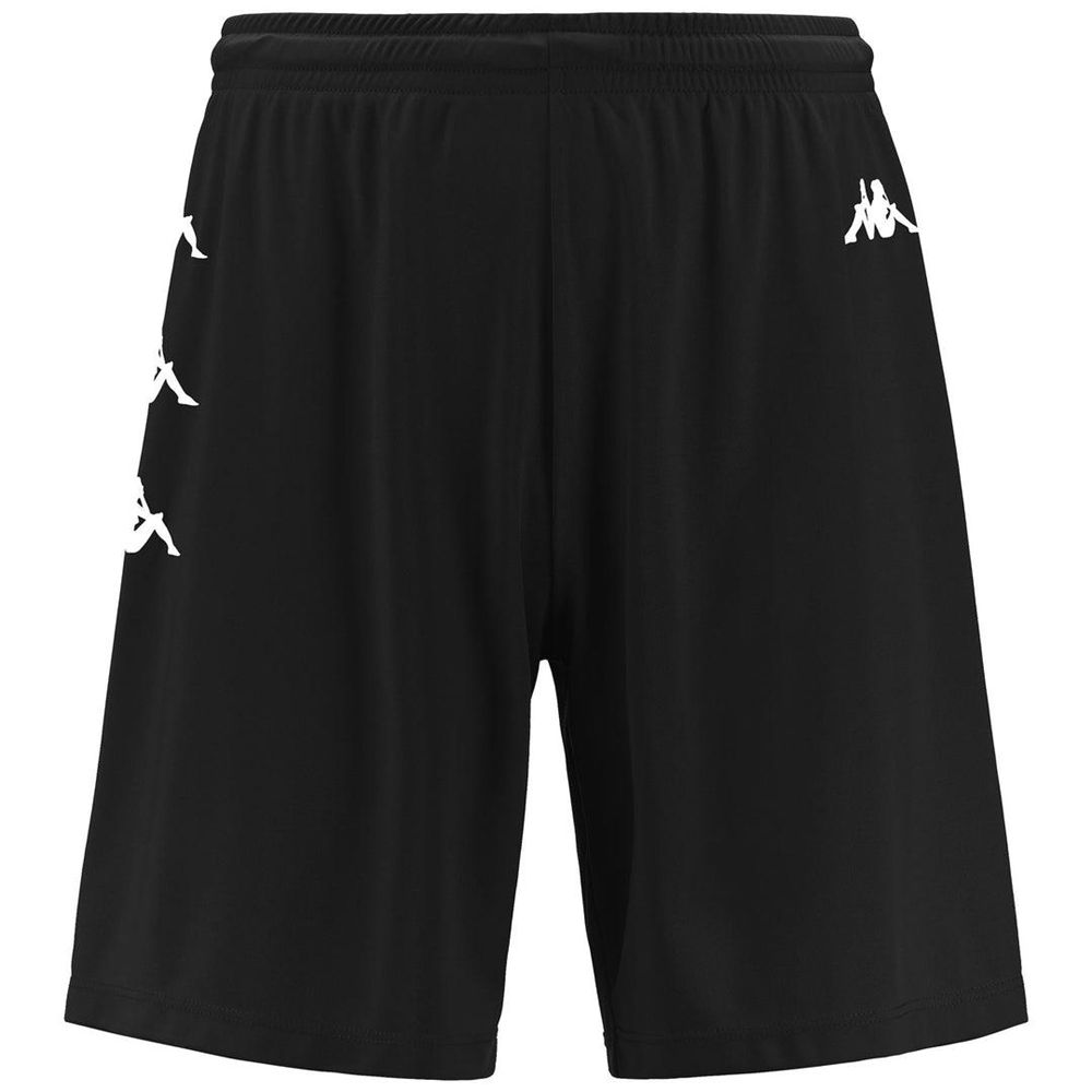 Men Kappa Dutup Shorts Black | 856217-LGU