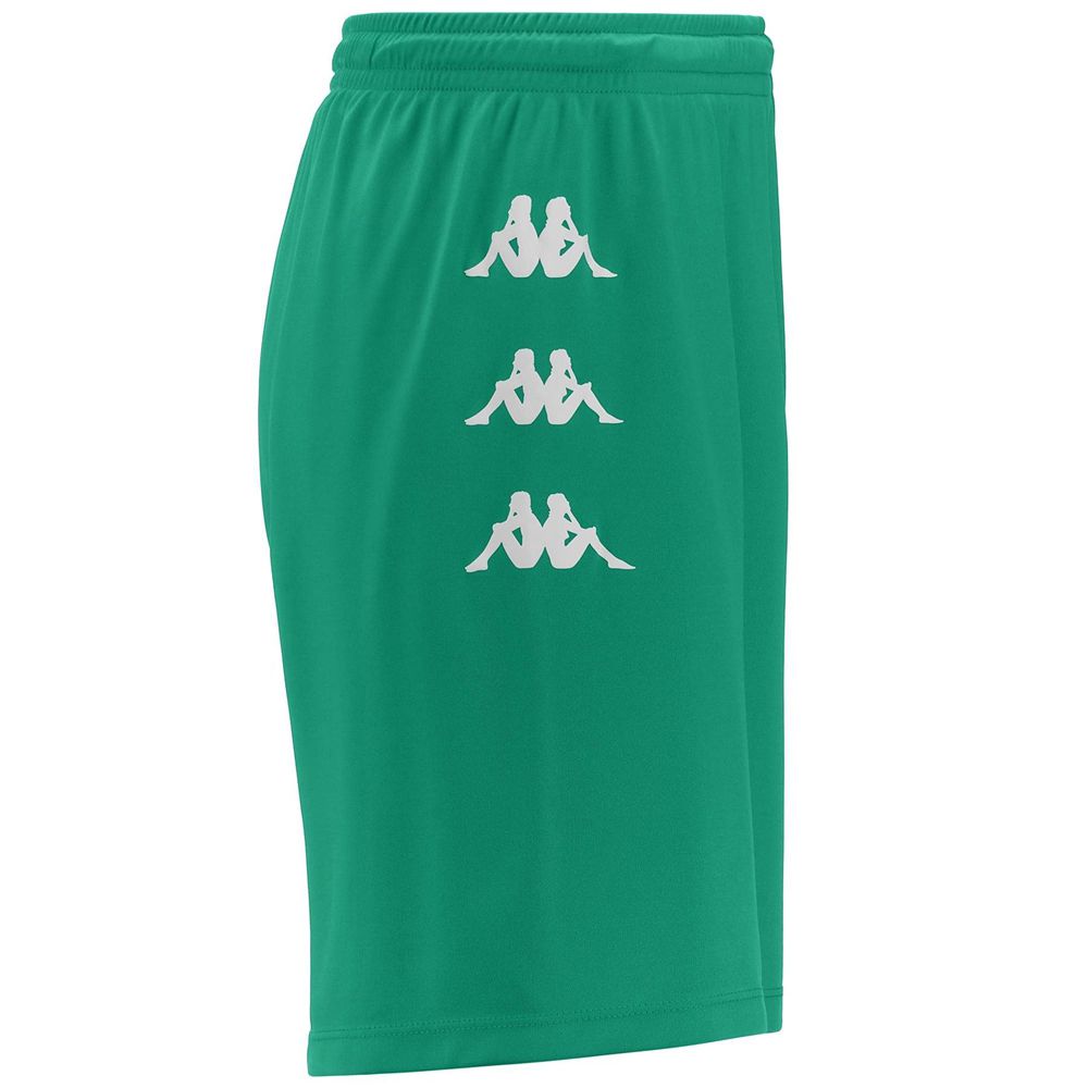 Men Kappa Dutup Shorts Green | 934768-BHZ