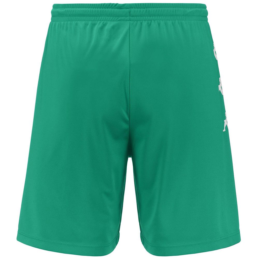 Men Kappa Dutup Shorts Green | 934768-BHZ