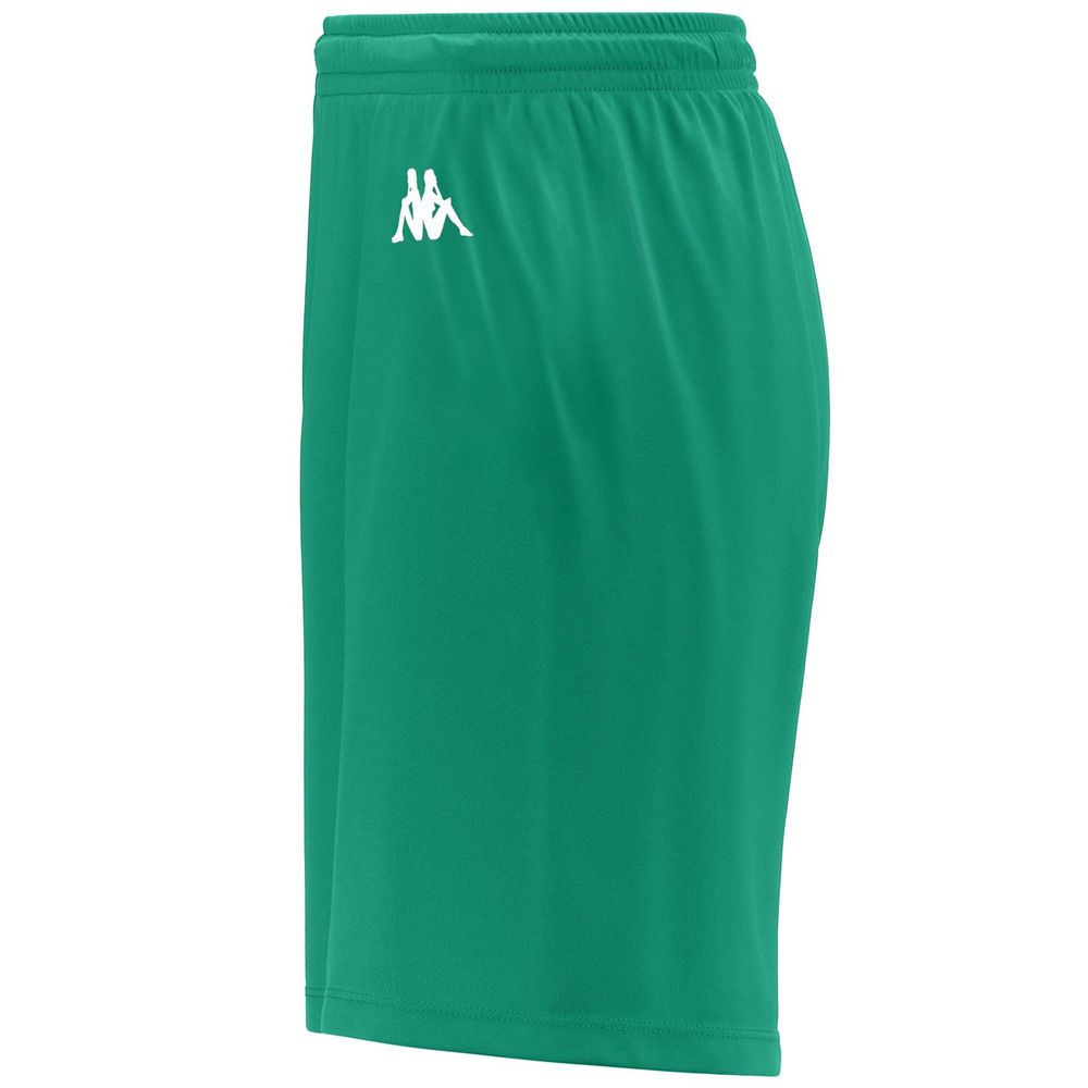 Men Kappa Dutup Shorts Green | 934768-BHZ