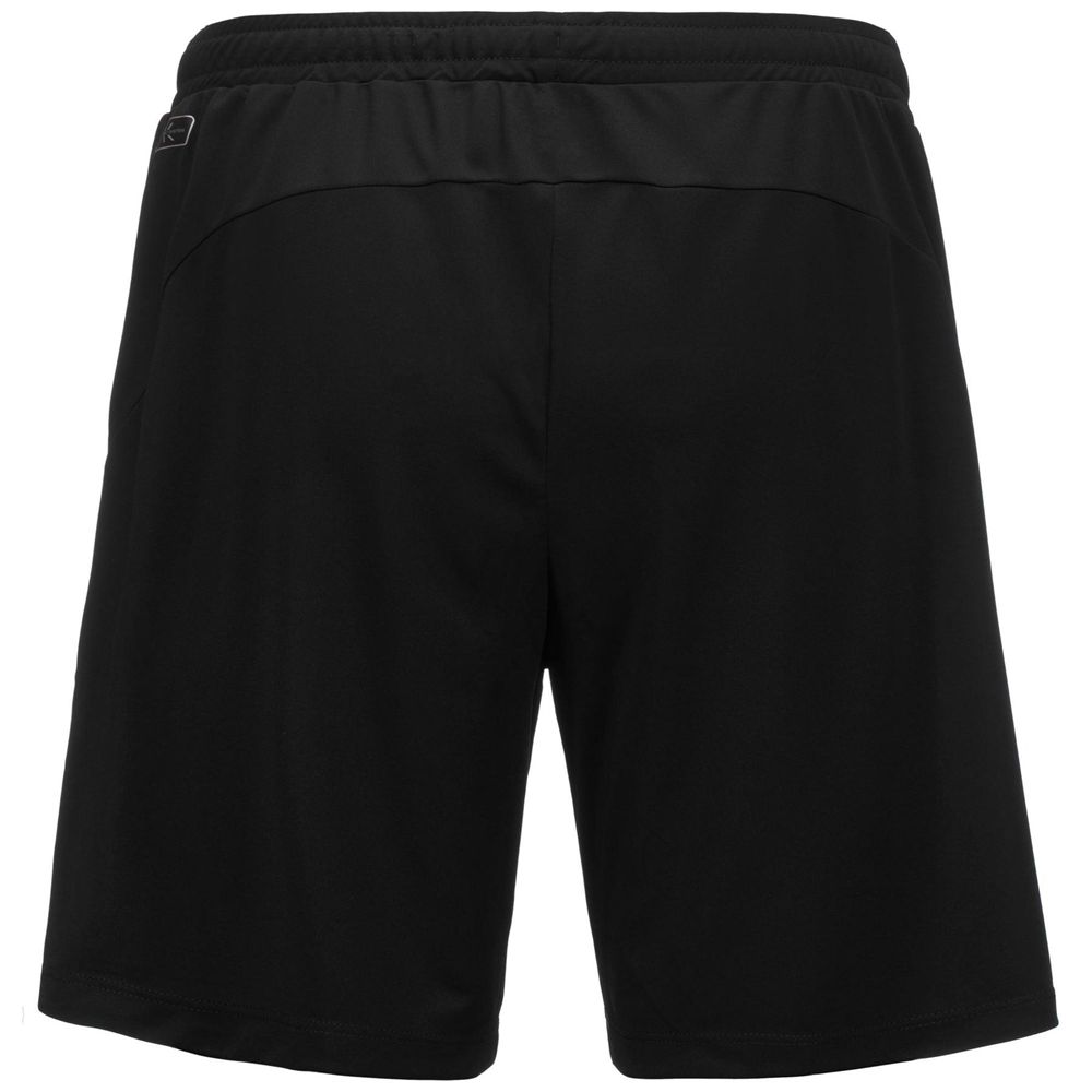 Men Kappa Elmo Shorts Black | 397186-YQT