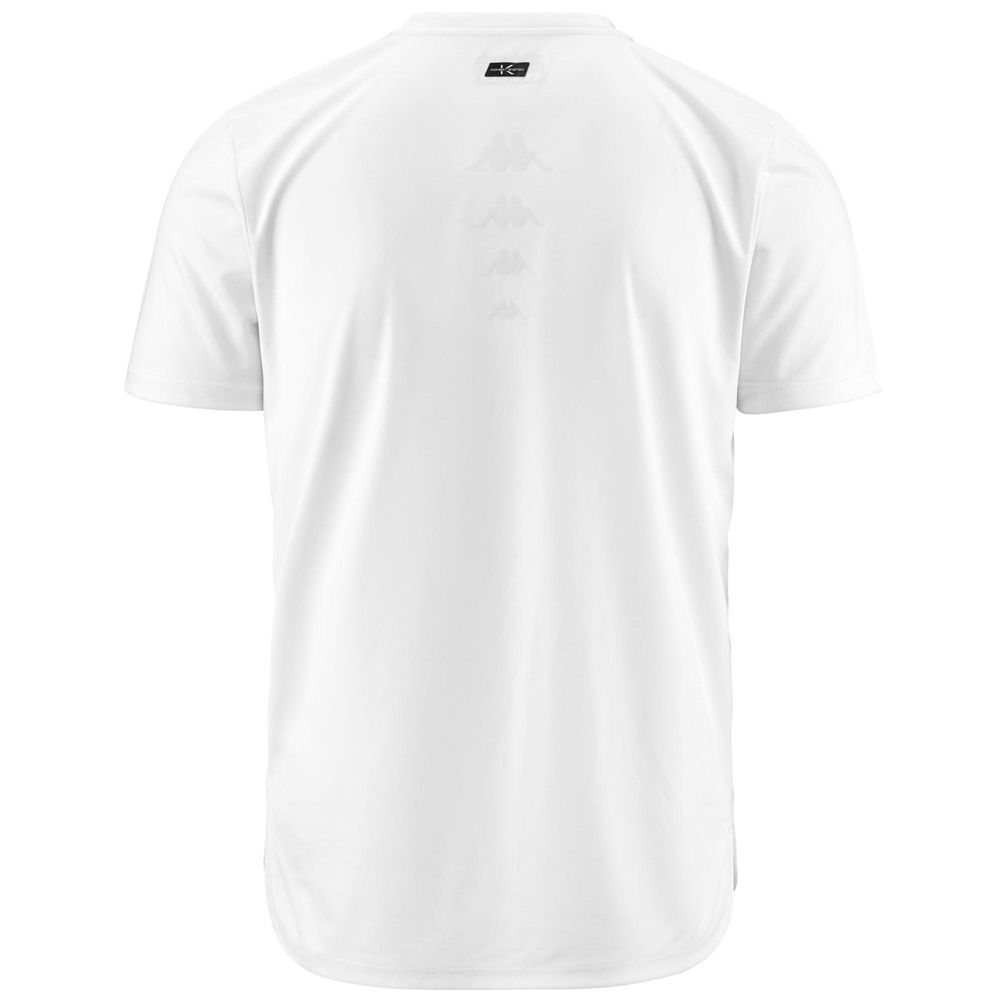 Men Kappa Eocene T-Shirt White | 621794-LEK