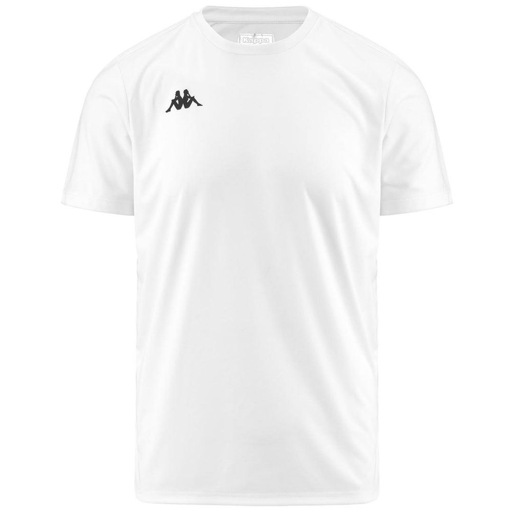 Men Kappa Eocene T-Shirt White | 621794-LEK