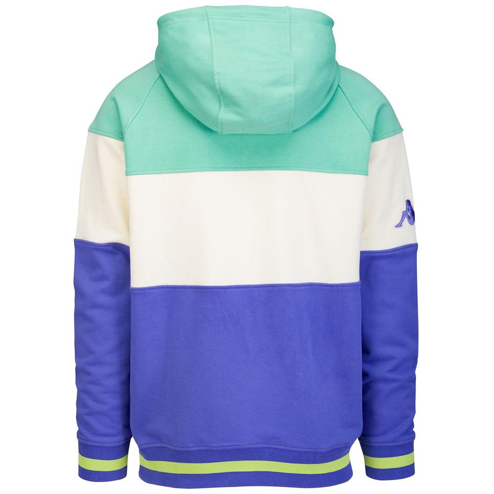 Men Kappa Eroi Hood Malibu Hoodie Green | 968327-RMS