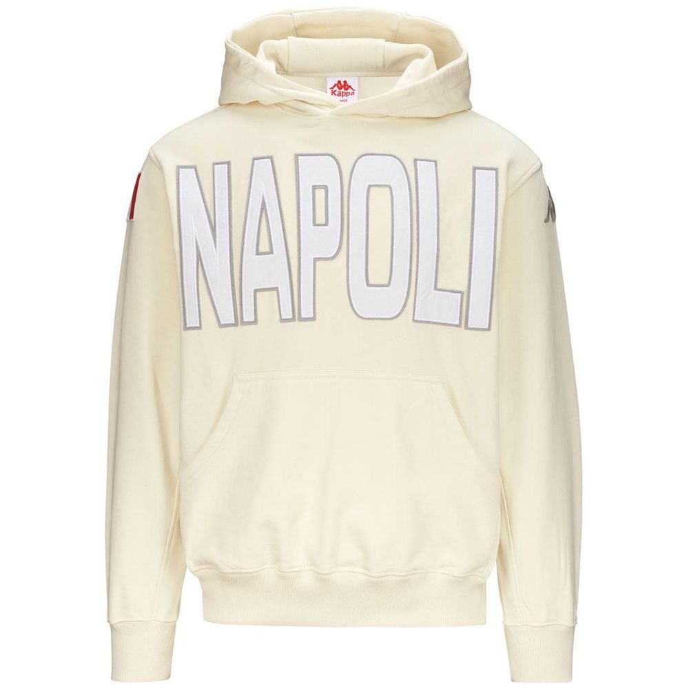 Men Kappa Eroi Hoodie Napoli Hoodie Beige | 820594-PSM