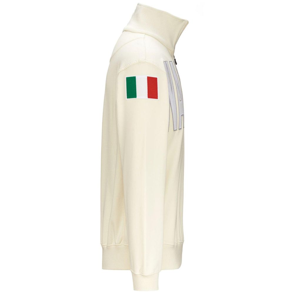 Men Kappa Eroi Napoli Sweater Beige | 206718-TNI