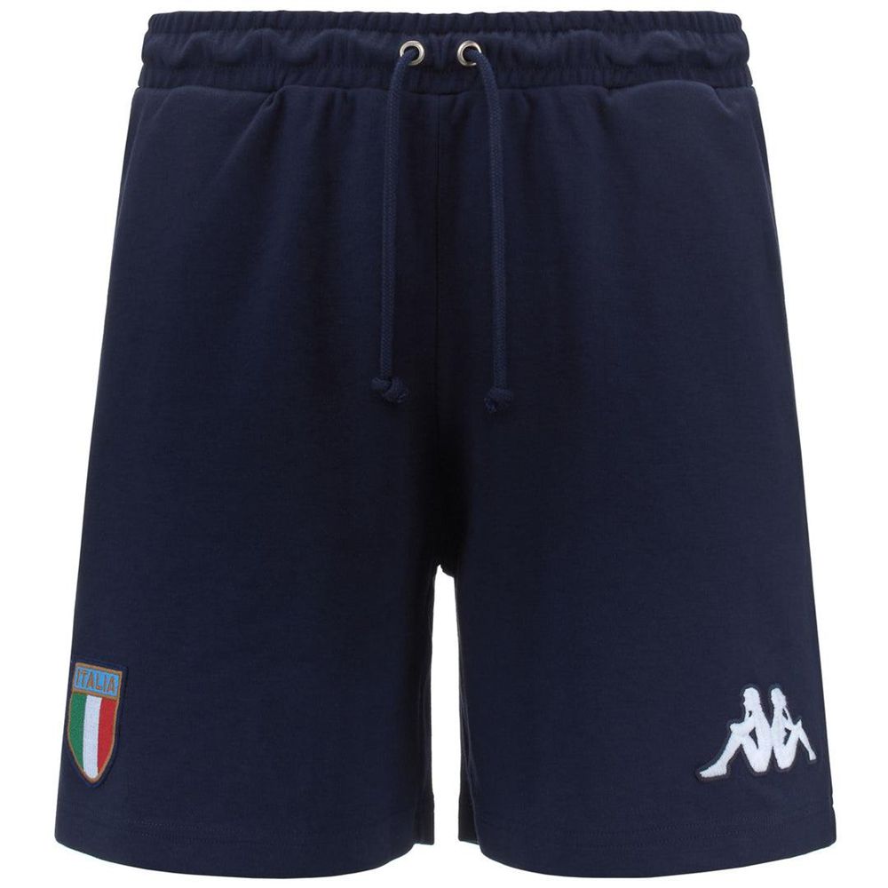 Men Kappa Eroi Short Italia Shorts Navy | 096712-TFE