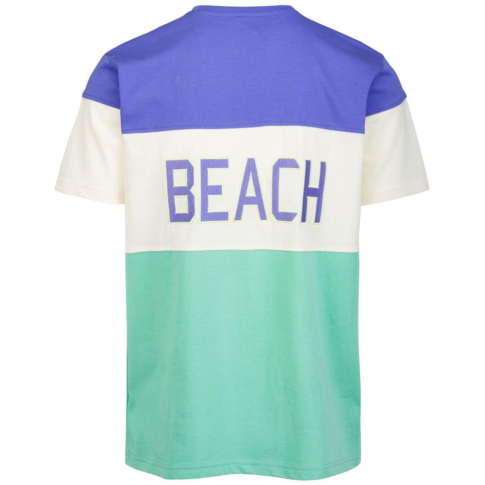 Men Kappa Eroi Tee Venice Beach T-Shirt Green | 528164-OQV