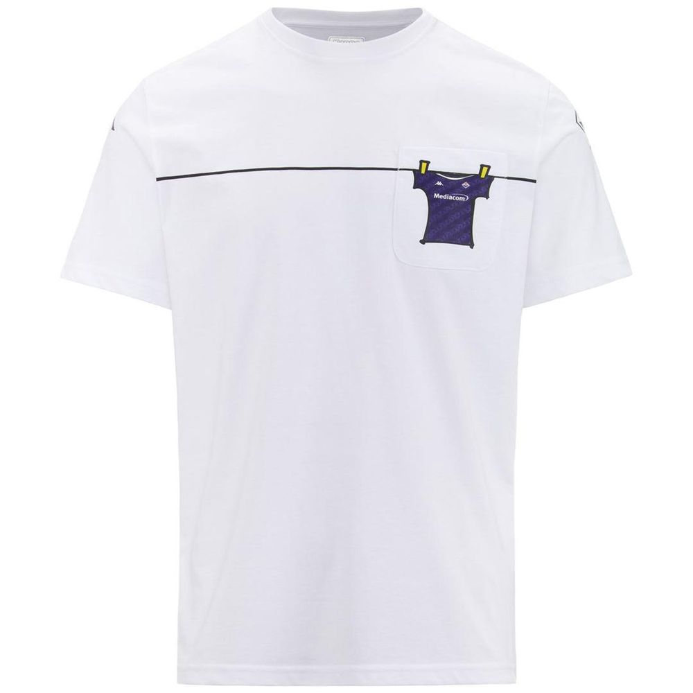 Men Kappa Fennox Fiorentina T-Shirt White | 293781-KHX