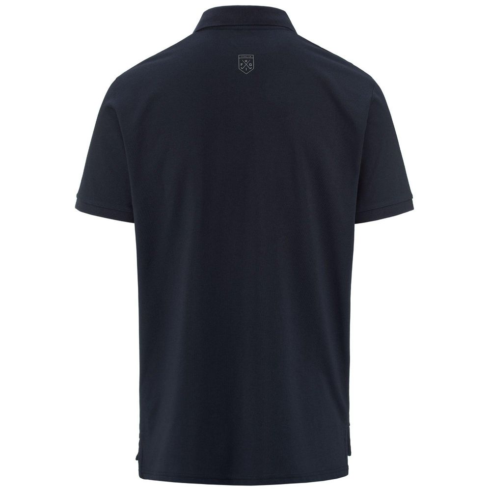 Men Kappa Fimes Polo Shirt Navy | 016348-NSG