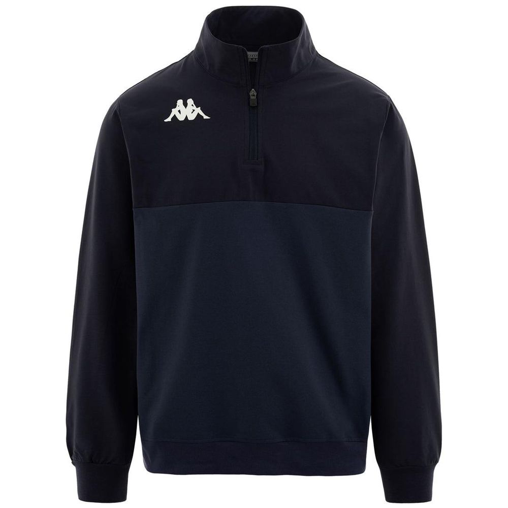 Men Kappa Finner Sweater Navy | 175246-HAU