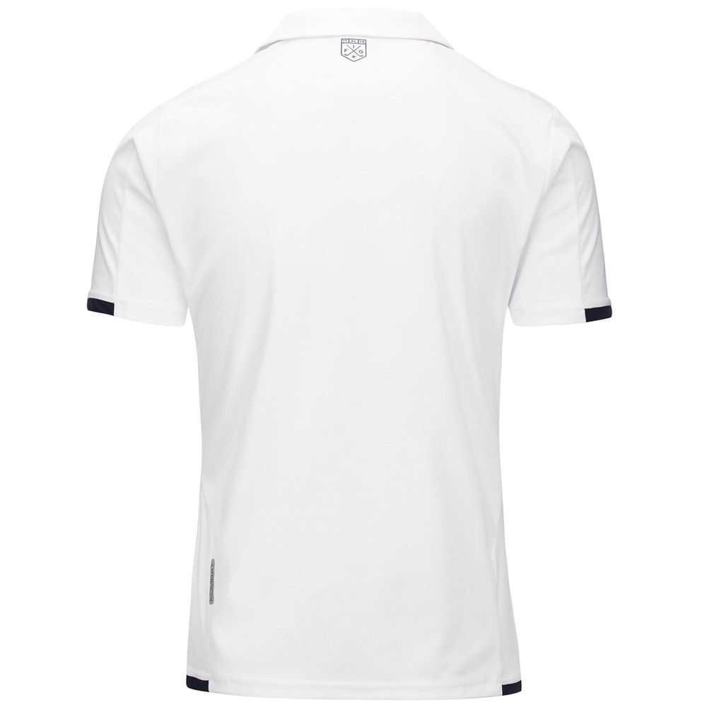 Men Kappa Kombat Abiacy Open Italia Jersey White | 813796-XCD