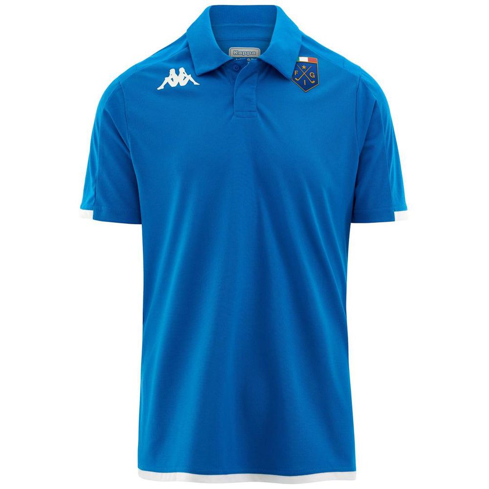 Men Kappa Kombat Azety Fig Jersey Blue | 378549-ARP