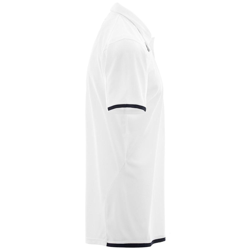 Men Kappa Kombat Azety Fig Jersey White | 026591-ULY