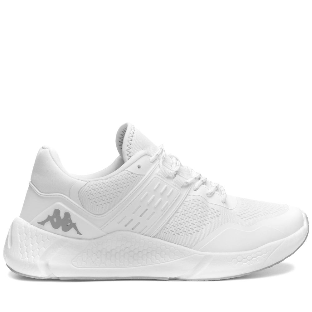 Men Kappa Kombat Clean Sport Shoes White | 638519-KYZ