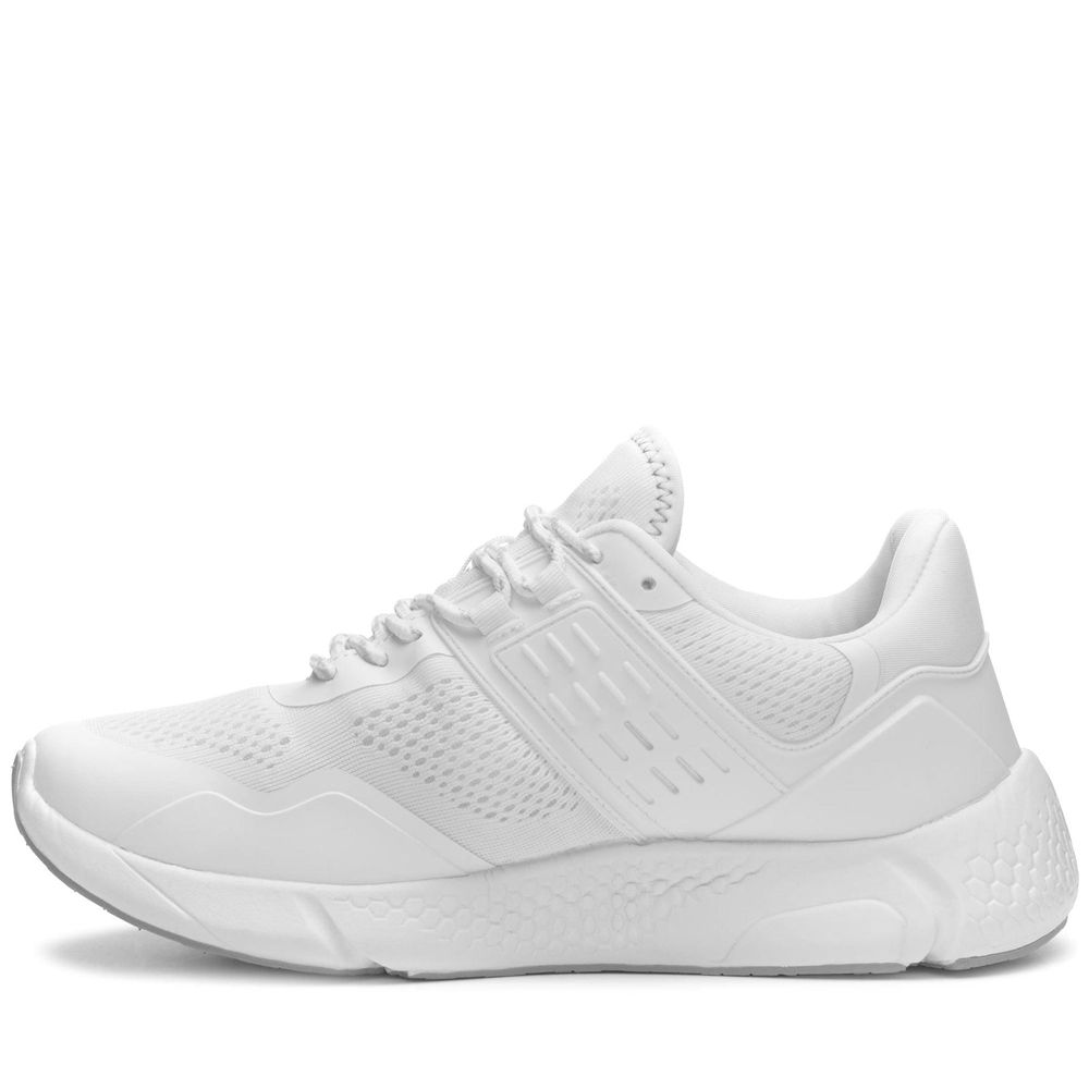 Men Kappa Kombat Clean Sport Shoes White | 638519-KYZ