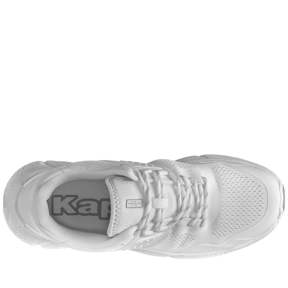 Men Kappa Kombat Clean Sport Shoes White | 638519-KYZ