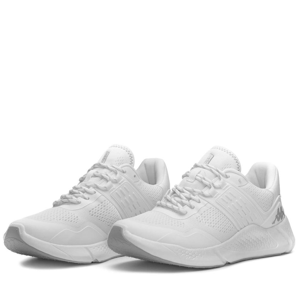 Men Kappa Kombat Clean Sport Shoes White | 638519-KYZ