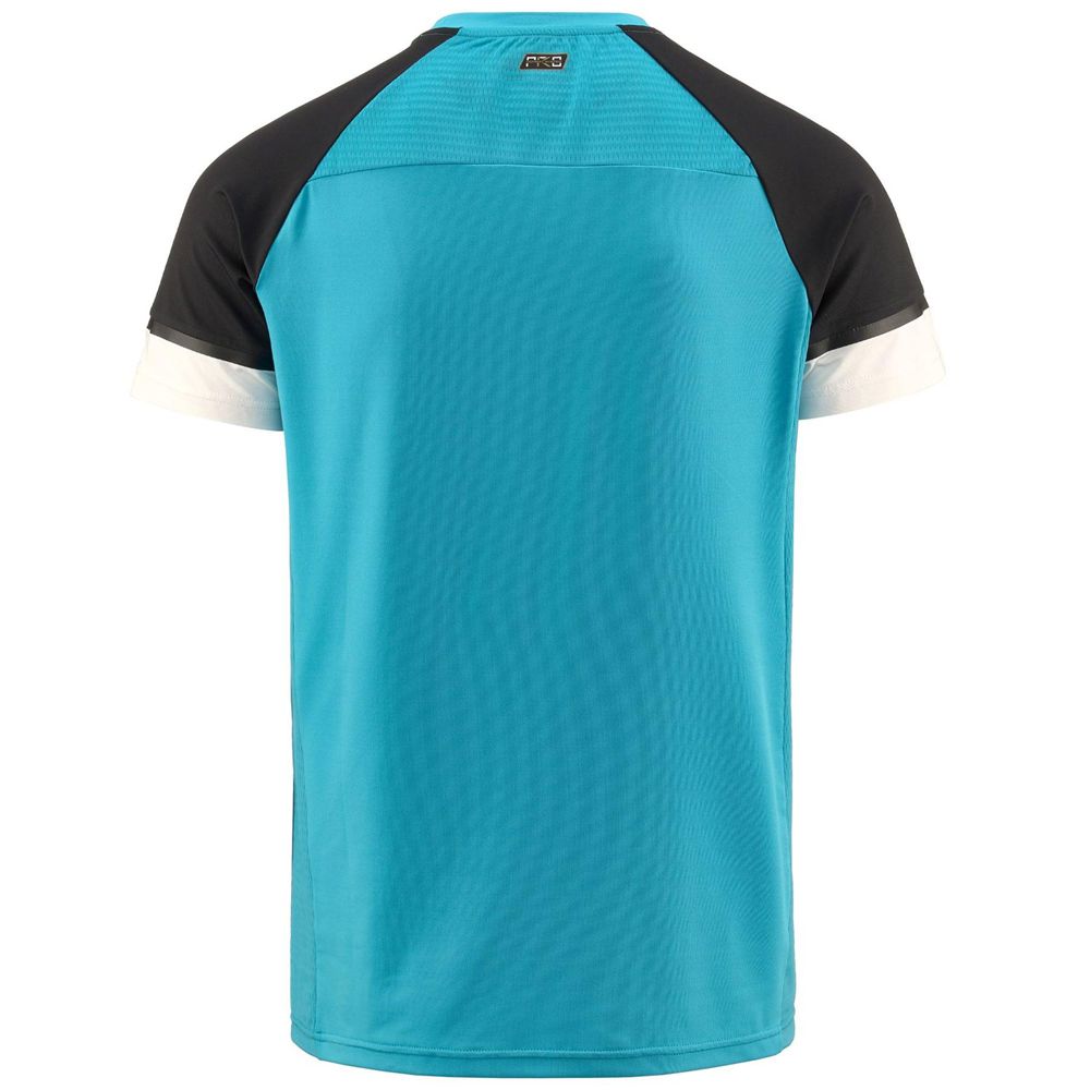 Men Kappa Kombat Dinasty Jersey Blue | 815294-PIN