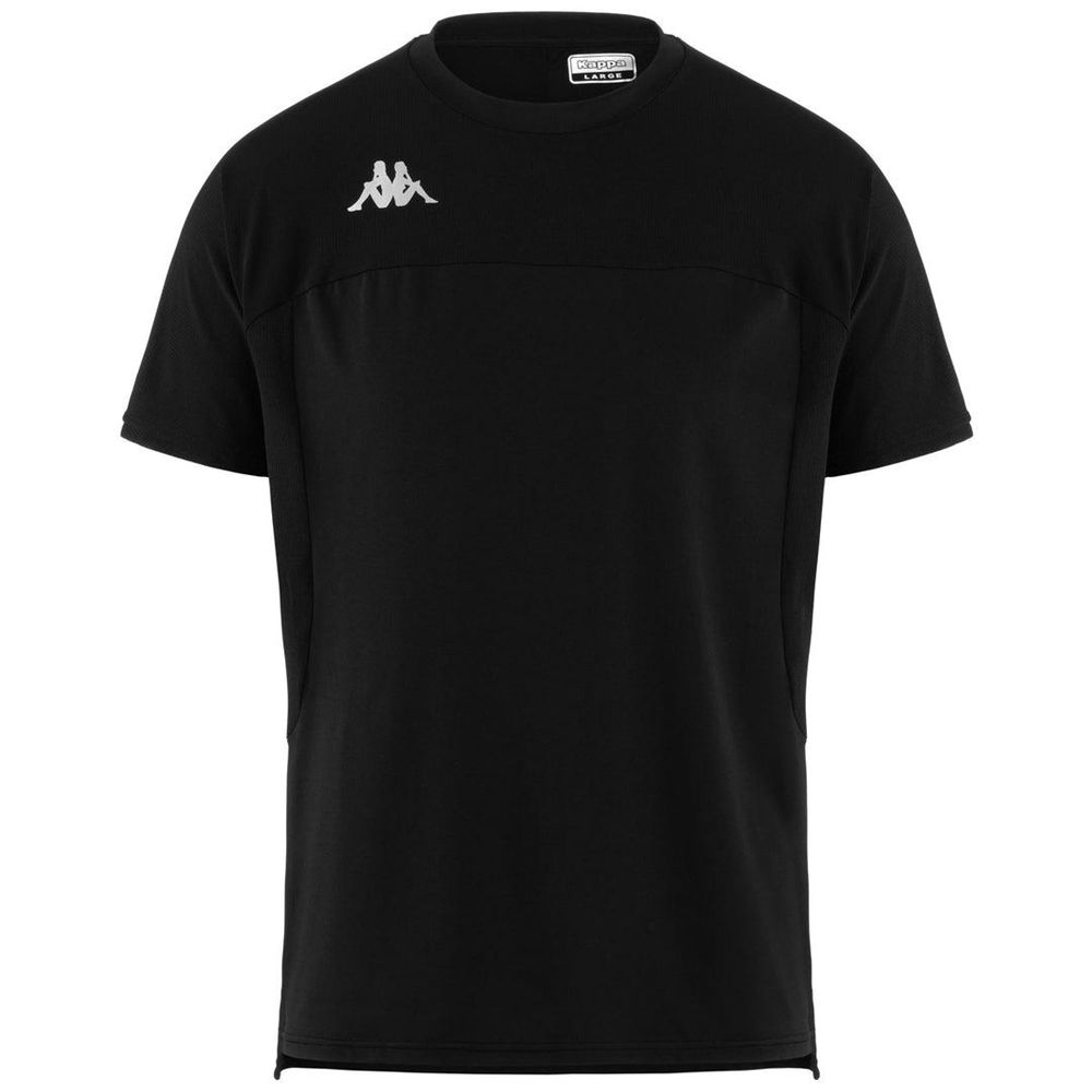 Men Kappa Kombat Eduo Jersey Black | 039857-NQR