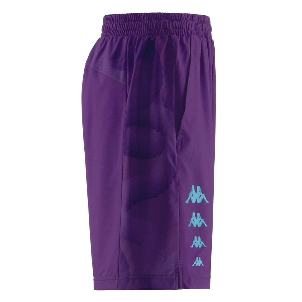 Men Kappa Kombat Ente Shorts Purple | 871203-FBK