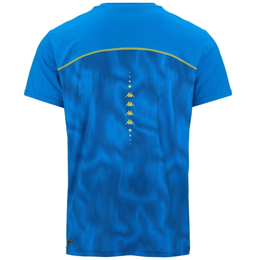 Men Kappa Kombat Fomo Jersey Blue | 298706-YRX