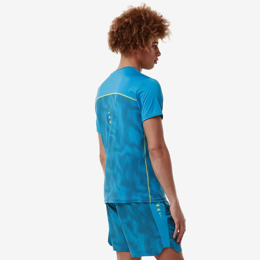 Men Kappa Kombat Fomo Jersey Blue | 298706-YRX