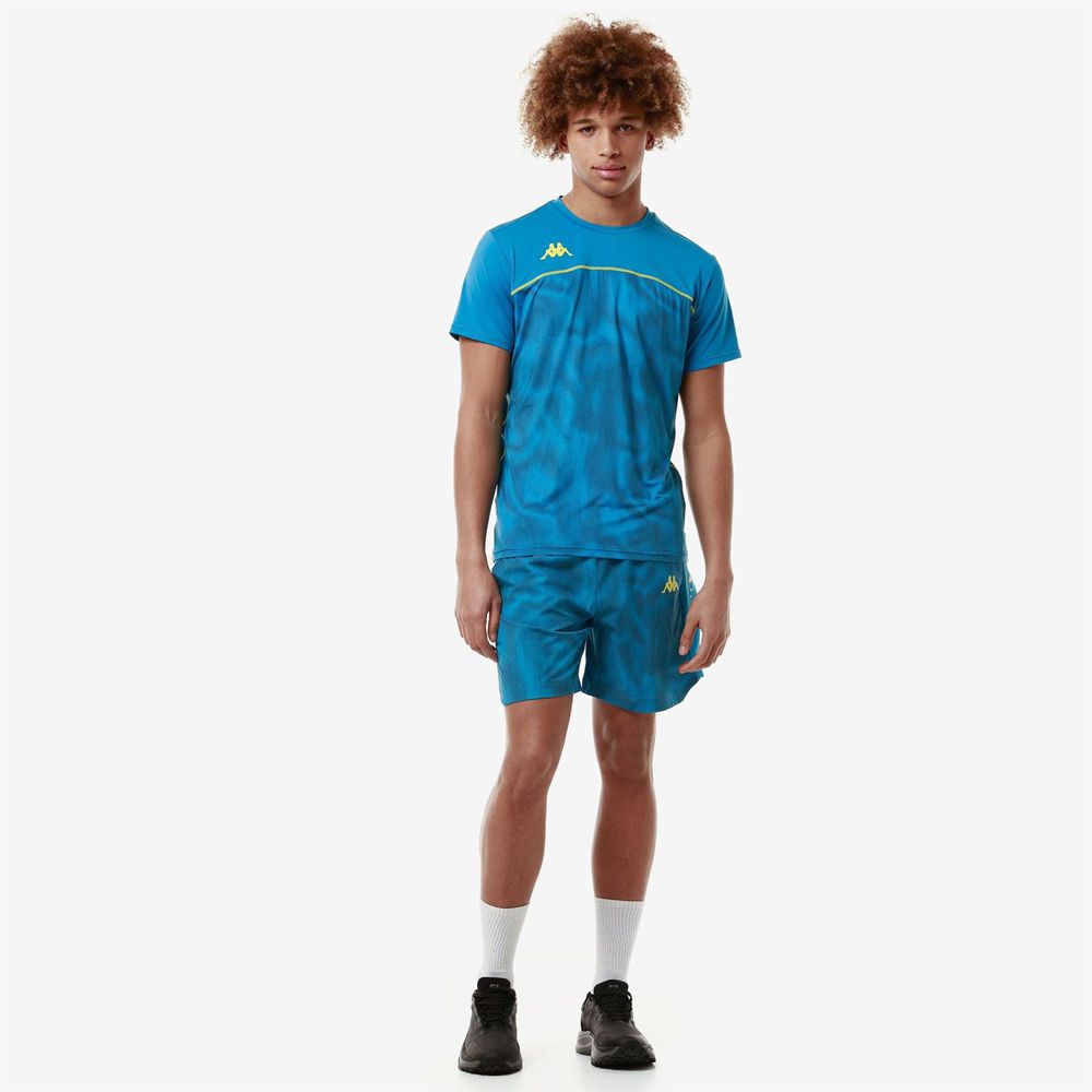 Men Kappa Kombat Fomo Jersey Blue | 298706-YRX